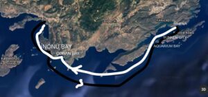 kas kekova boat trip map