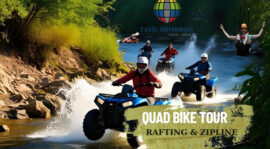 quad bike rafting zipline activity tour